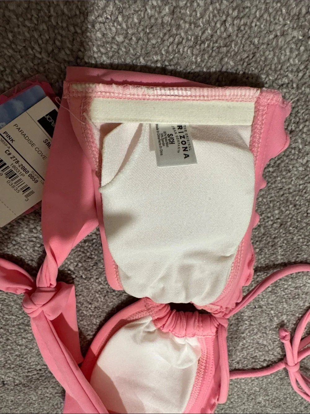 Girls' Pink Ruffle Bikini Two-Piece Swimsuit
